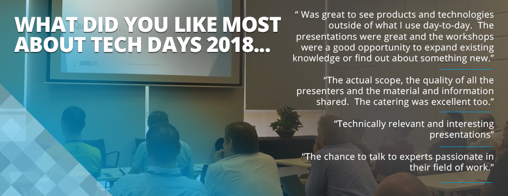 Tech Days 2018 testimonials